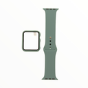 Accesorio el rey pulsera con bumper y protector de pantalla apple watch 38 mm color verde olivo