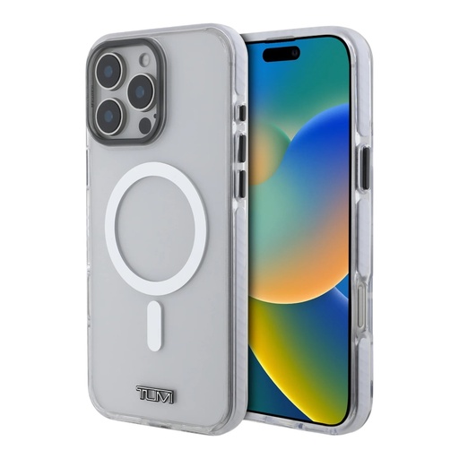 [07-144-071-0005-0215] Estuche tumi skin iphone 16 pro tumi hc transparent magsafe shockproof color transparente