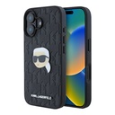 Estuche karl lagerfeld skin iphone 16 karl hc pu monogram k. head pin color negro