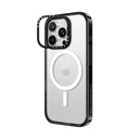 Casetify ring stand con magsafe marco negro iphone 16 pro color transparente