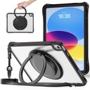 Estuche transparent b series modelo ipad 10 th color negro con strap
