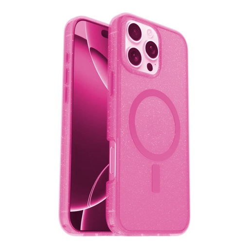 [07-29-000018] Otterbox symmetry con magsafe iphone 16 pro color glitter rosado