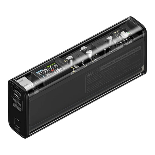 [01-010-074-0004-0215] Accesorio sharge bateria shargeek 140 capacidad 20,000 mha color transparente