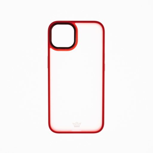 [07-031-011-0033-0189] Estuche el rey iphone 13 marco mate color rojo