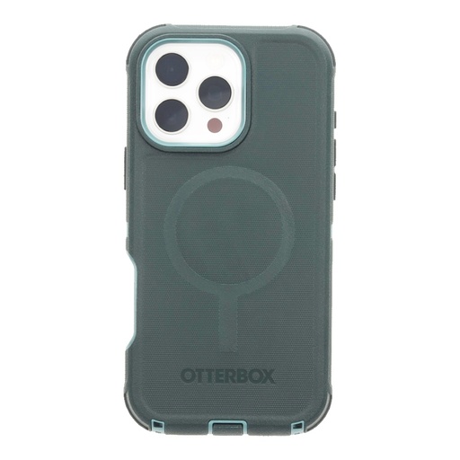 [07-29-000065] Estuche otterbox defender con magsafe y clip color menta modelo iphone 14 pro max
