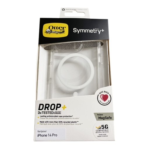 [07-29-000075] Estuche Otterbox symmetry con magsafe iphone 14 Pro color transparente