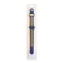 Accesorio el rey pulsera tipo nike apple watch 38 / 40 / 41 mm color amarillo / azul marino