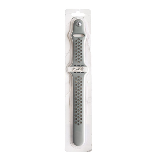 [01-081-011-0014-0089] Accesorio el rey pulsera tipo nike apple watch 38 / 40 / 41 mm color gris ceniza / gris claro