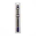 Accesorio el rey pulsera tipo nike apple watch 38 / 40 / 41 mm color morado / verde neon