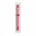 Accesorio el rey pulsera tipo nike apple watch 38 / 40 / 41 mm color rosa sandia / blanco