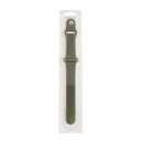Accesorio el rey pulsera tipo nike apple watch 38 / 40 / 41 mm color verde musgo / negro
