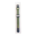 Accesorio el rey pulsera tipo nike apple watch 38 / 40 / 41 mm color verde neon / negro