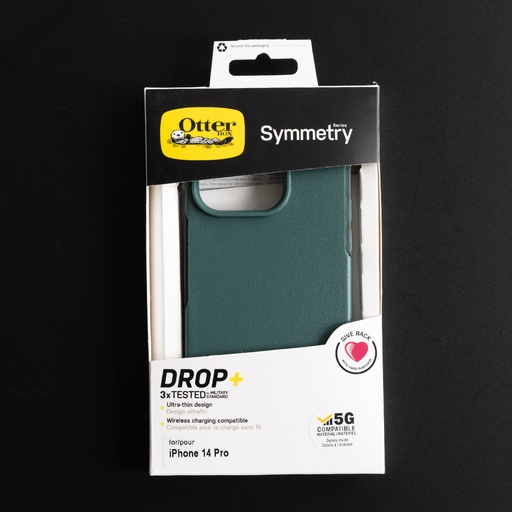 [07-100-028-0018-0243] Estuche otterbox symmetry iphone 14 pro verde musgo