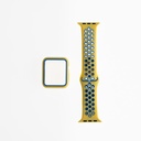 Accesorio generico pulsera nike con bumper apple watch 38 mm color amarillo / azul