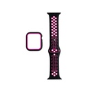 Accesorio generico pulsera nike con bumper apple watch 45 mm color negro / fucsia