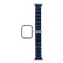 Accesorio generico pulsera con bumper de diamantes apple watch 40 mm color azul marino